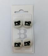 Boutons en tissu - Machine à coudre