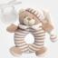Ourson hochet avec bavoir en broderie décorative - Cr
