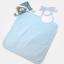 Doudou ourson avec bavoir décoratif à broder - Bleu