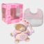 Coffret cadeau : Mini Baby Bear et Bavoir à broder - Rose