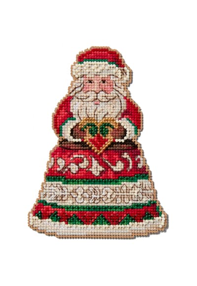 Santa Holding Heart