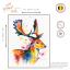 Cerf aux couleurs arc-en-ciel