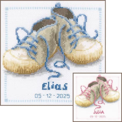 Chaussures à lacets rose-bleu