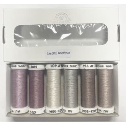 Soie 1003 - Pack 6 nuances - Améthyste