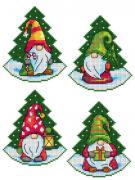 Gnomes dans les arbres de Noël (4)