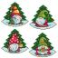 Gnomes dans les arbres de Noël (4)