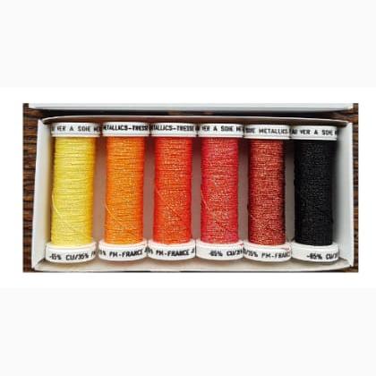 Tressé Métallisé 4 - Pack 6 nuances - Coucher de soleil