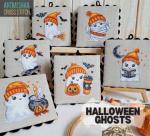 Halloween ghosts ornaments