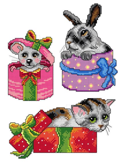 Animaux à l\'intérieur des cadeaux (3)