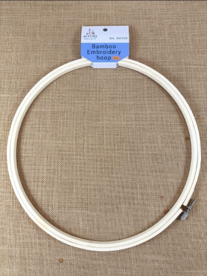 Métier rond en bambou, dia 25 cm.