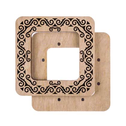 Cadre de broderie avec aimants 10x10 cm