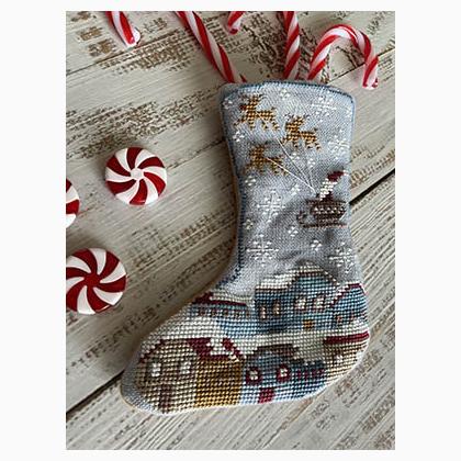 Santa In The Sky Stocking