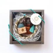 Mini ciseaux Seki et mini pique-aiguilles Masu - Vert