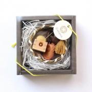 Mini ciseaux Seki et mini pique-aiguilles Masu - Jaune
