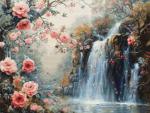 Crystalline Waterfall - Needlepoint