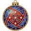 Boule de Noël - Bleue-Rouge