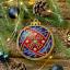 Boule de Noël - Bleue-Rouge