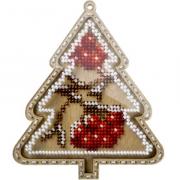 Sapin de Noël avec fruits rouges