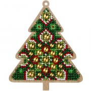 Sapin de Noël avec fleurs
