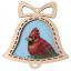 Cloche - Oiseau rouge