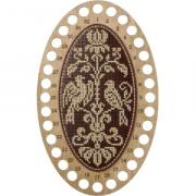 Porte-fils - Deux oiseaux, ovale