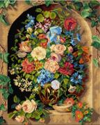 Bouquet in a Greek Vase (Pauline von Koudelka - Schmerling)