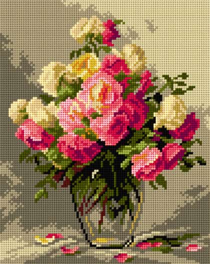 Roses in a Glass Vase ( Adrienne Henczne Deak )