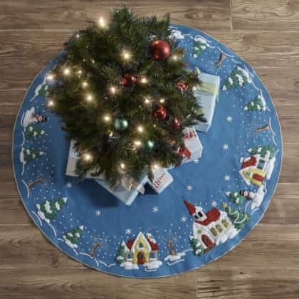 Jupe de sapin - Village de Noël