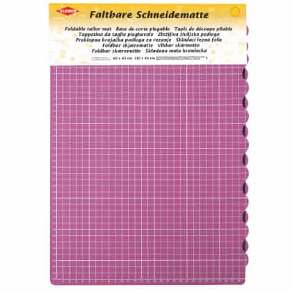 Tapis de coupe pliable - Rose 60x45 cm