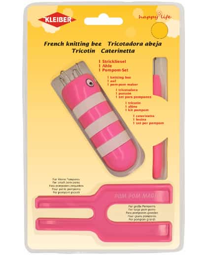 Set Tricotin \"Petite Abeille\" - Rose
