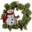 Couronne avec bonhomme de neige