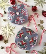 Candy Cane Biscornu