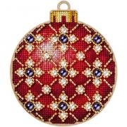 Boule de Noël - Rouge/Blanc