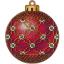 Boule de Noël - Rouge
