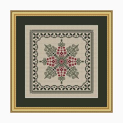 Christmas - Holly And Pine Snowflake