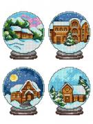 Boules de maison de Noël (4)