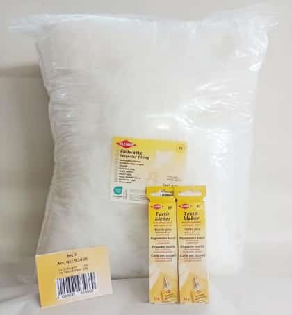 Paquet de ouate en polyester et colle textile - Large