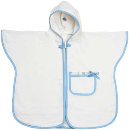 Robe de bain poncho 2-3 ans - Baloon Tales - Bleu Ciel