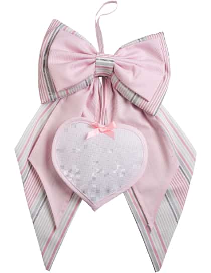 Ruban de naissance avec cœur - Baloon Tales - Rose