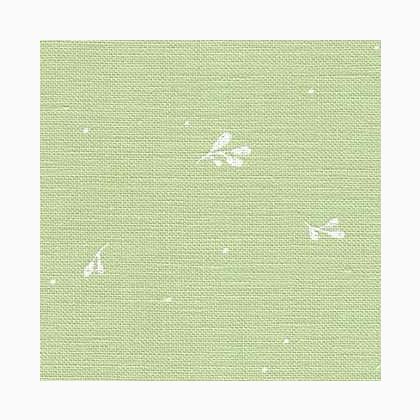 Lin Belfast 32ct - Feuilles - Vert/Blanc