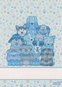 Serviette - Wooff - Bleu