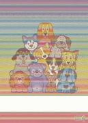 Serviette - Wooff - Arc-en-ciel