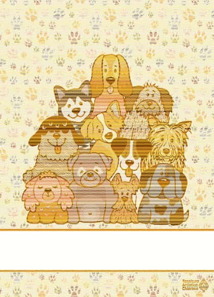 Serviette - Wooff - Jaune