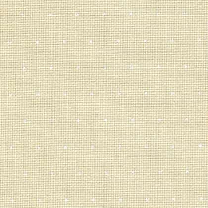 Lugana Evenweave 25ct. - Mini Dots - Beige / Blanc