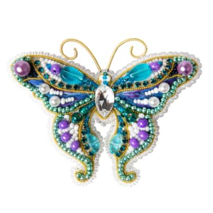 Épingle - Papillon violet