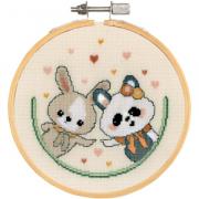 Panda and bunny love