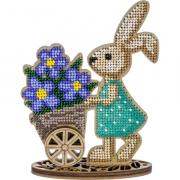 Lapin avec fleurs