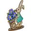 Lapin avec fleurs
