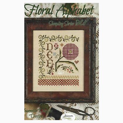 Floral Alphabet Sampling Series - DEF