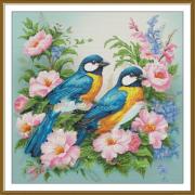 Oiseaux en fleurs